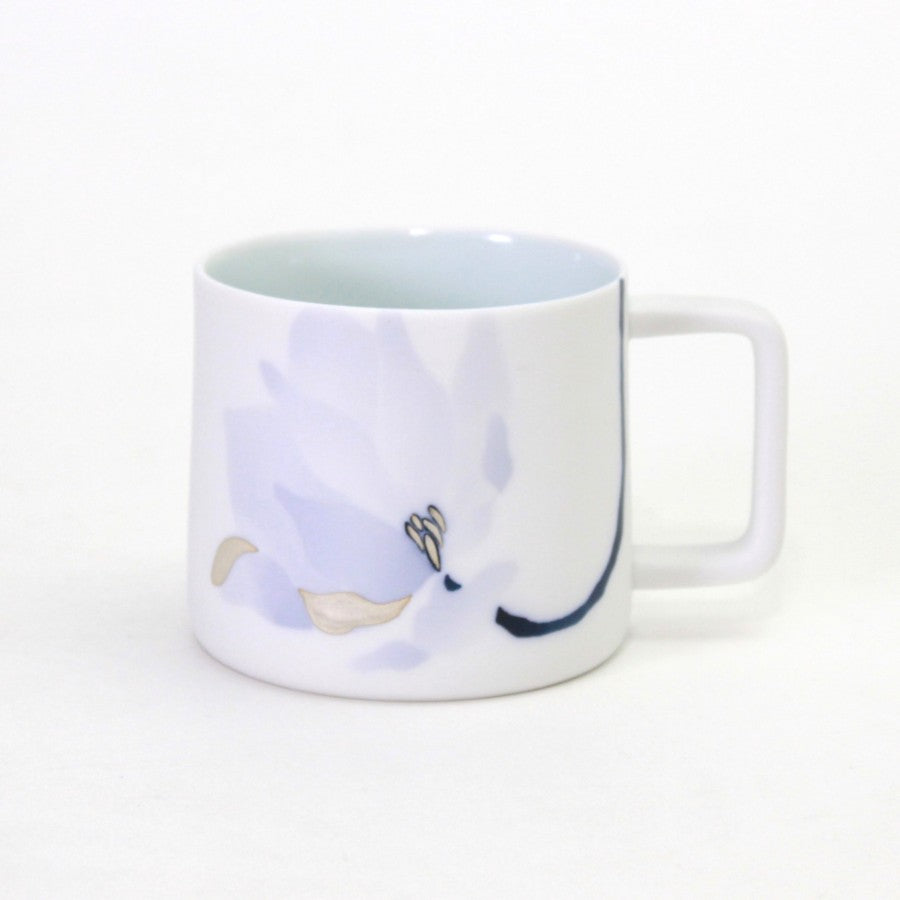 Hand Painted Magnolia Flower Mug