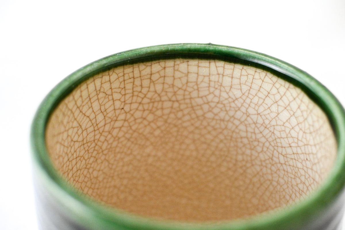 Seto Oribe Chrysanthemum Tea Cup