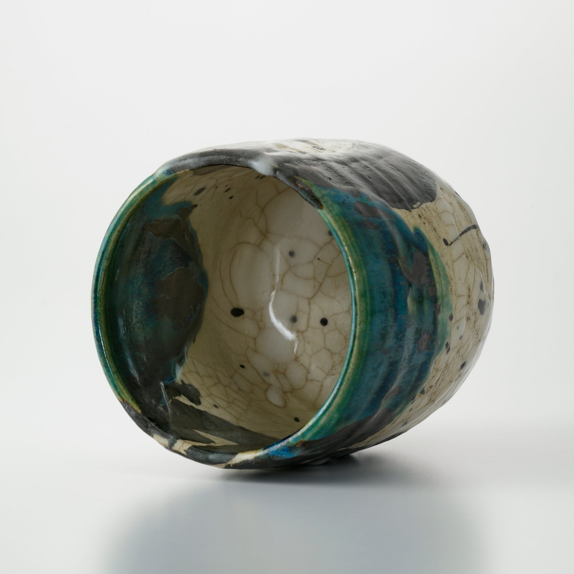 Sushi Yunomi Tea Cup Old-Oribe Style