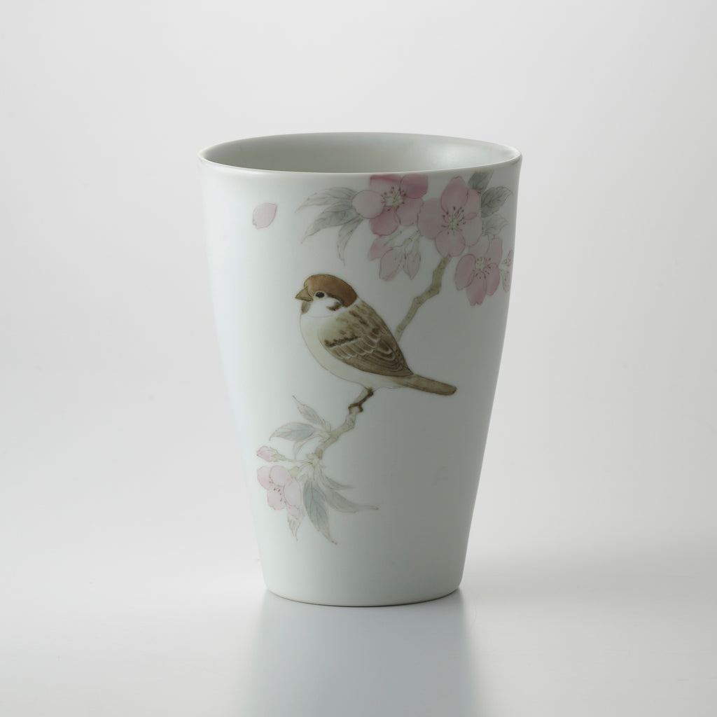 Swallow & Cherry Blossom Large Cup