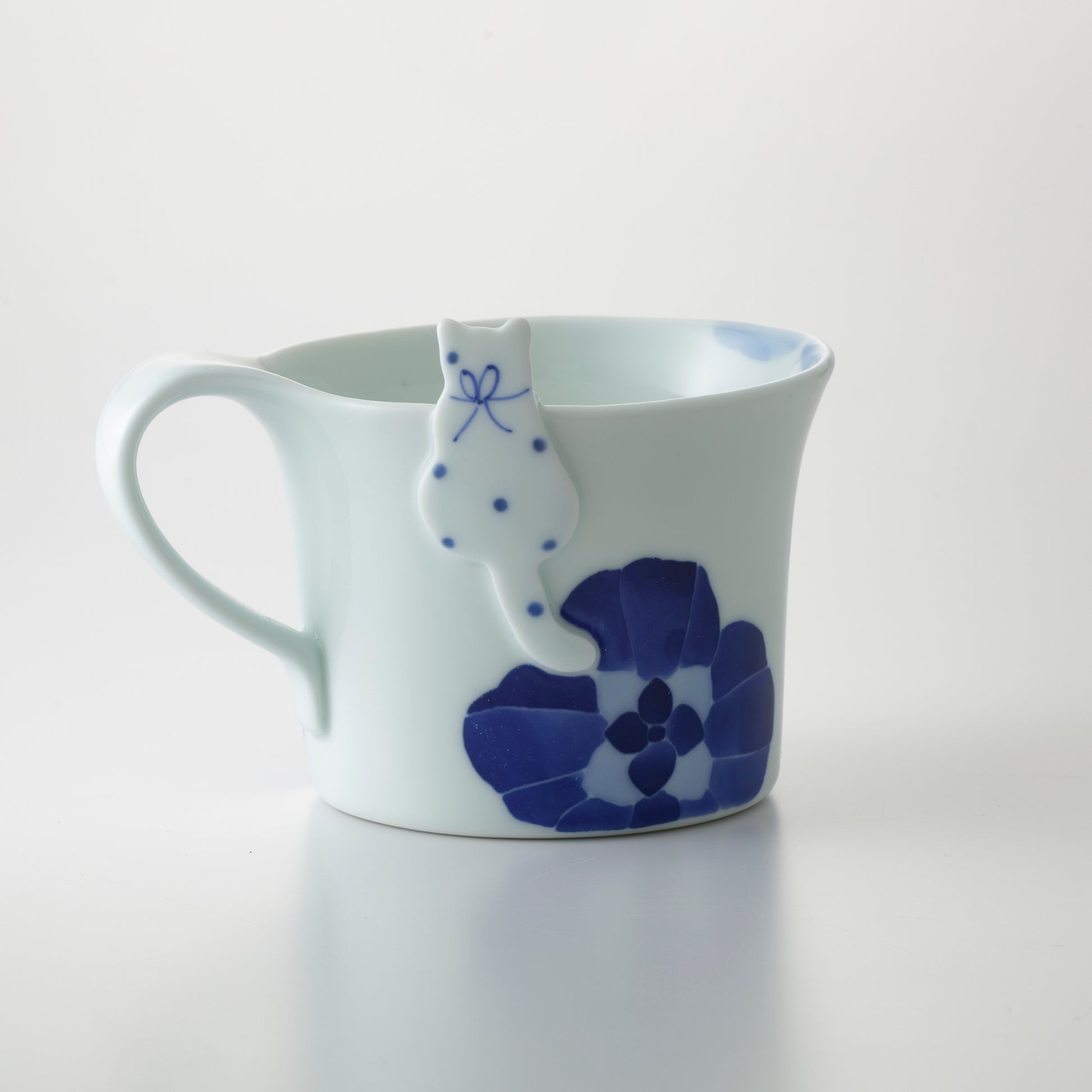 Cat & Flower Mug