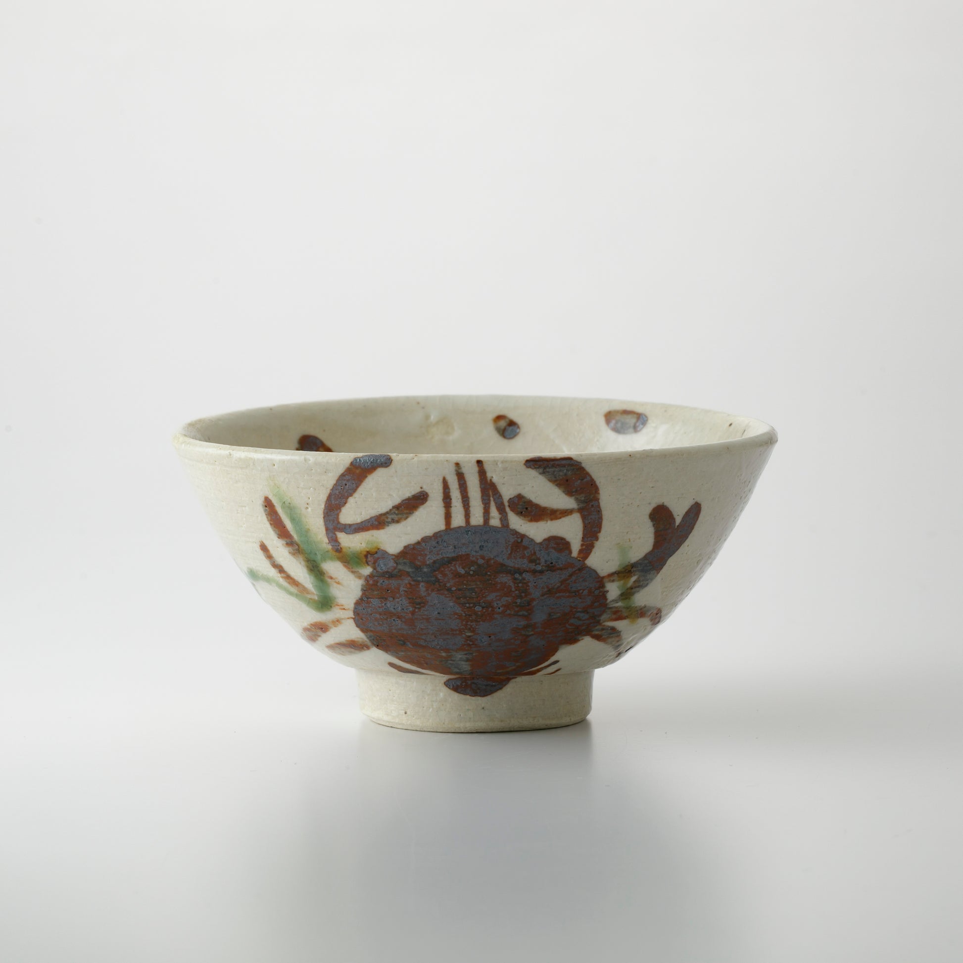 Shino Chawan Rice Bowl Crab