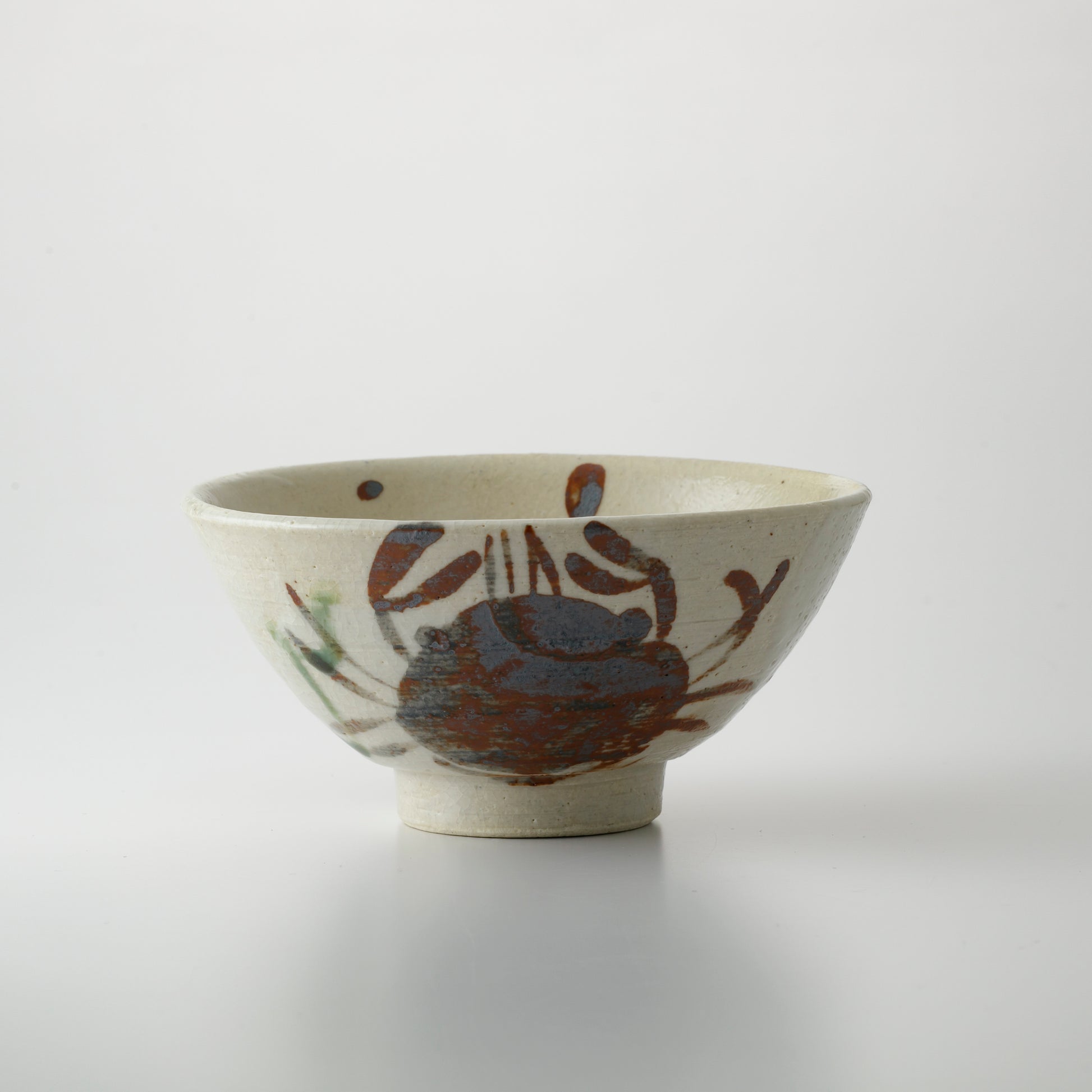 Shino Chawan Rice Bowl Crab