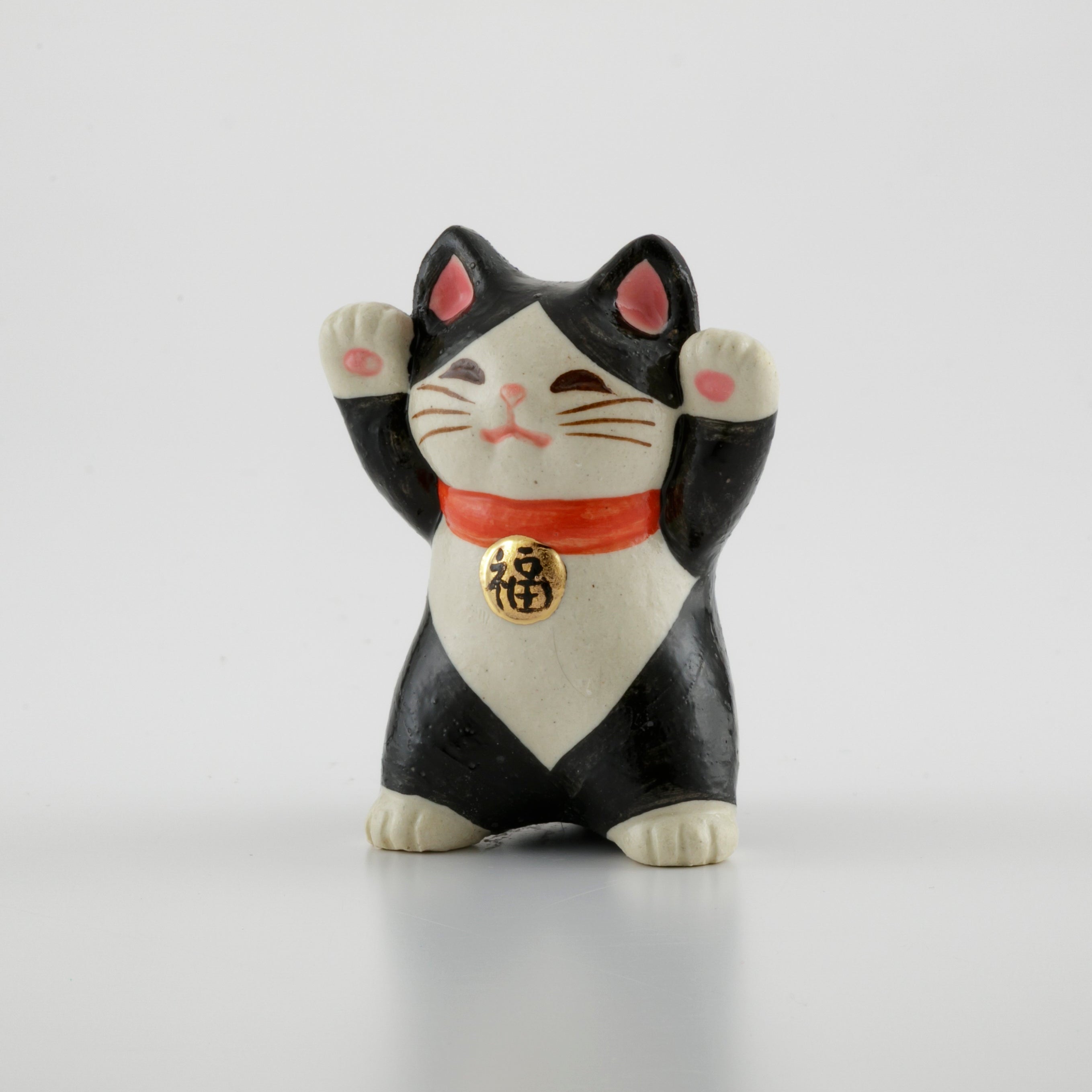 haco decoさま　ネコ Seto Maneki Neko Hachiware – Inaho Ceramics - Traditional Seto ware