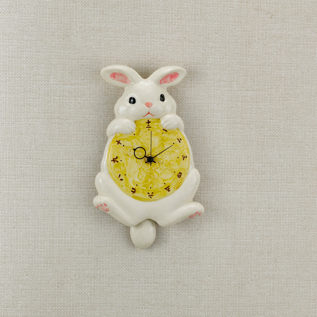 Moon Rabbit Pendulum Wall Clock
