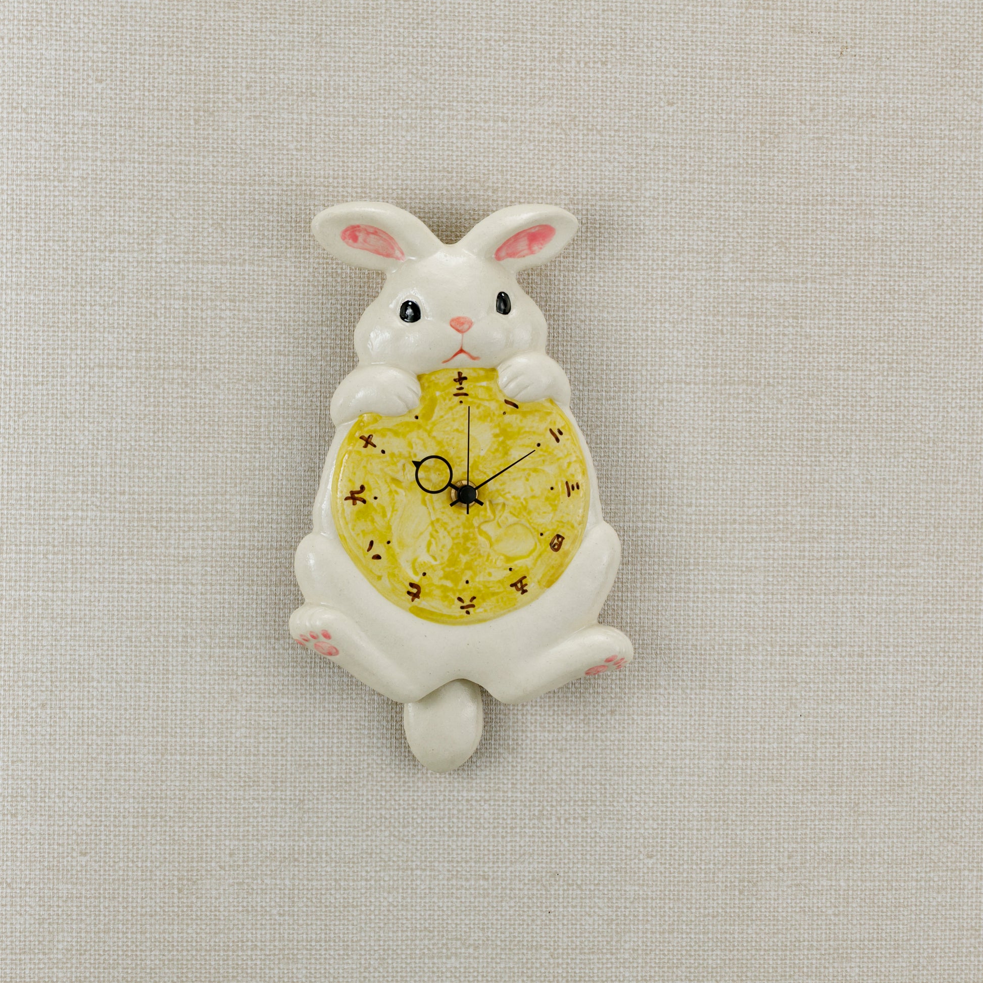 Moon Rabbit Pendulum Wall Clock