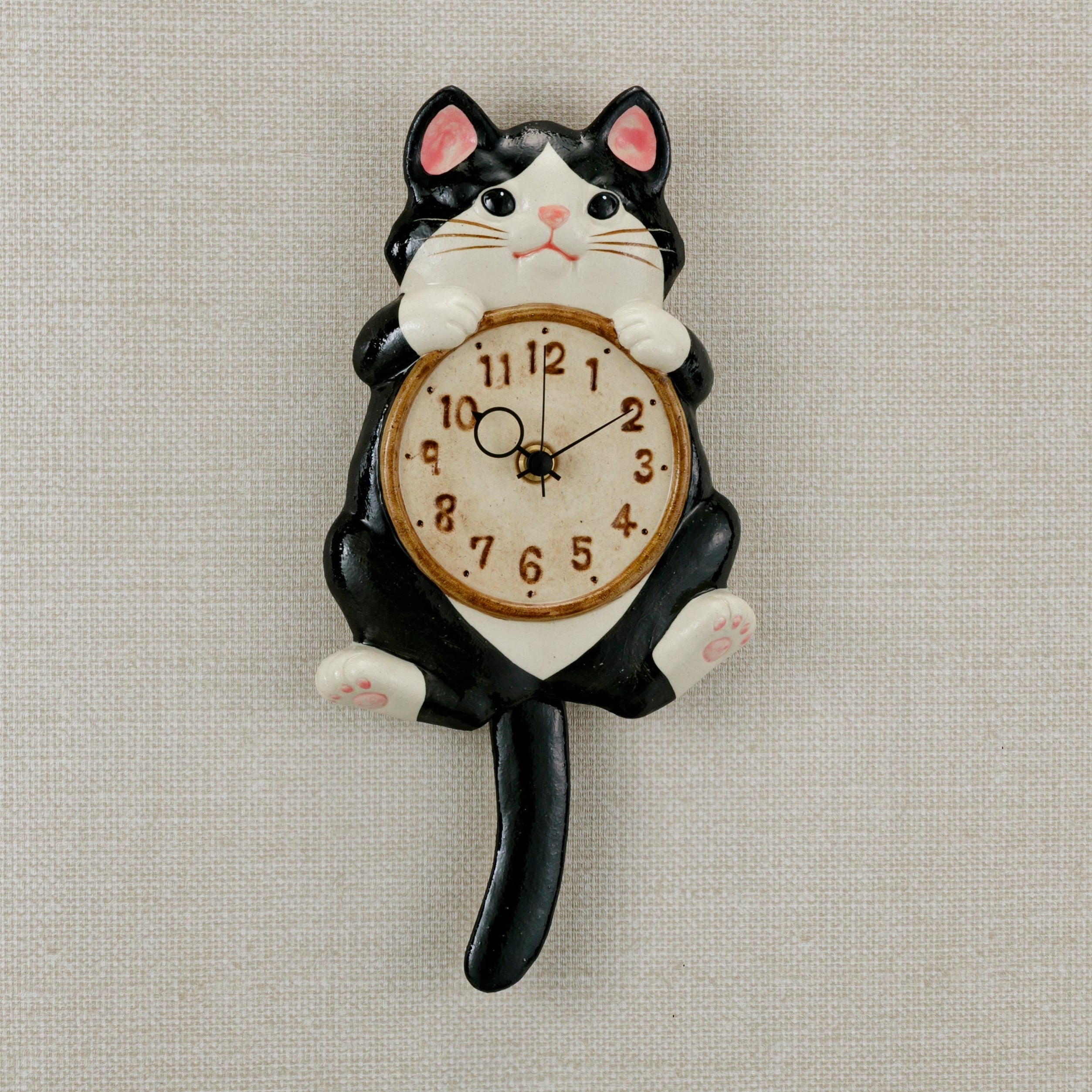 Lucky Cat Pendulum Wall Clock Hachiware