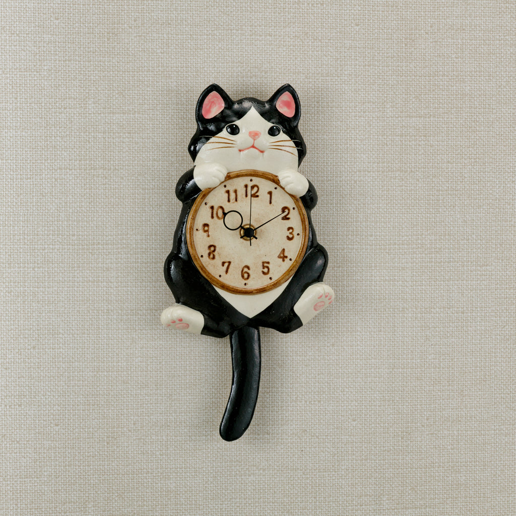 Lucky Cat Pendulum Wall Clock Hachiware