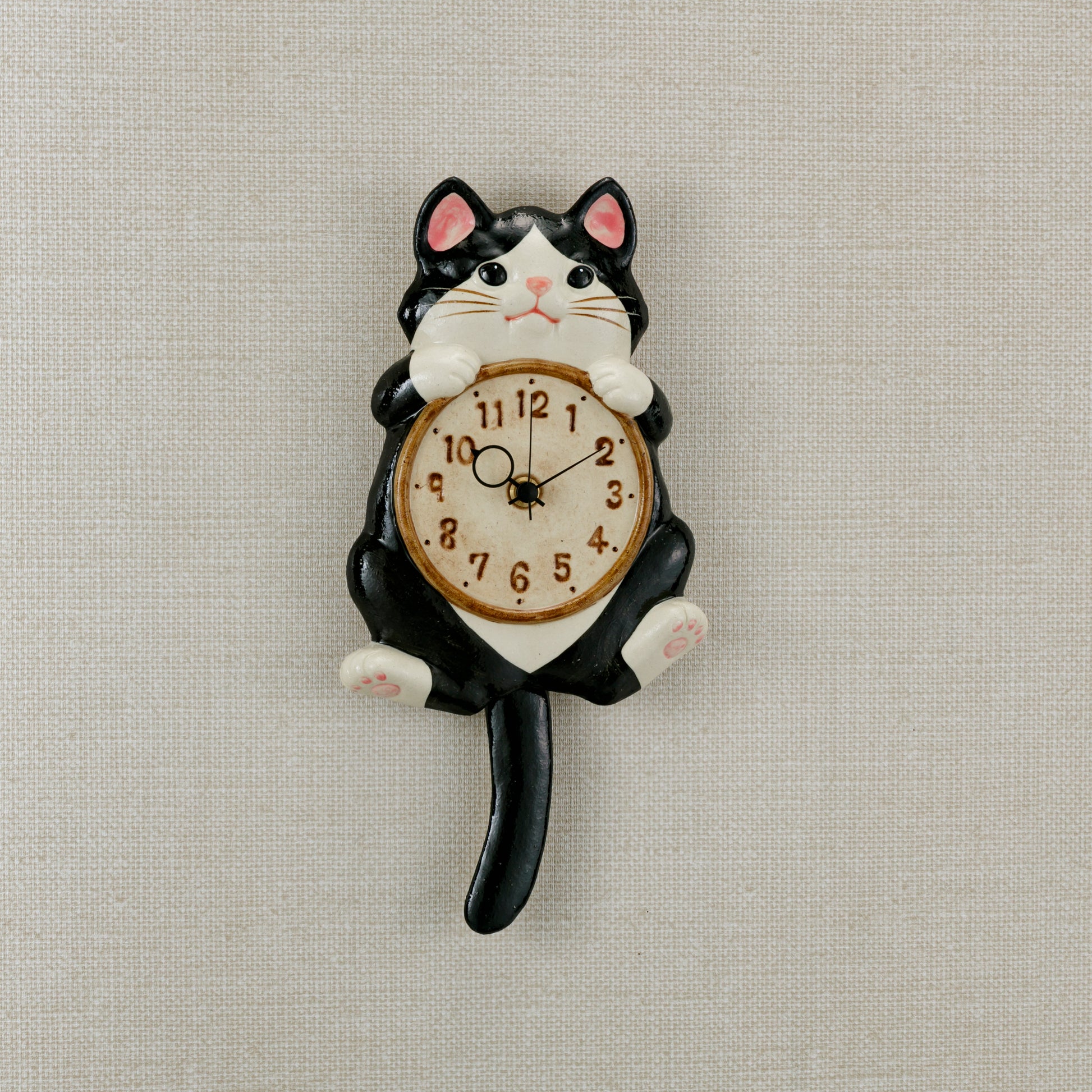 Lucky Cat Pendulum Wall Clock Hachiware