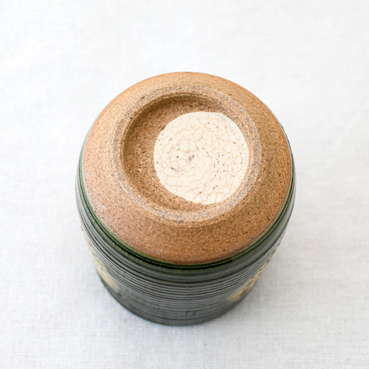 Seto Oribe Chrysanthemum Tea Cup
