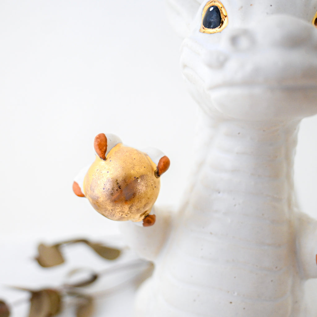 White Lucky Dragon Figurine