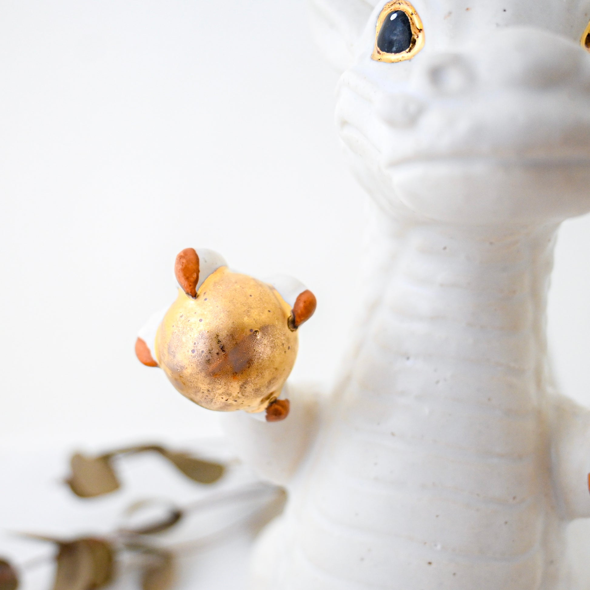 White Lucky Dragon Figurine