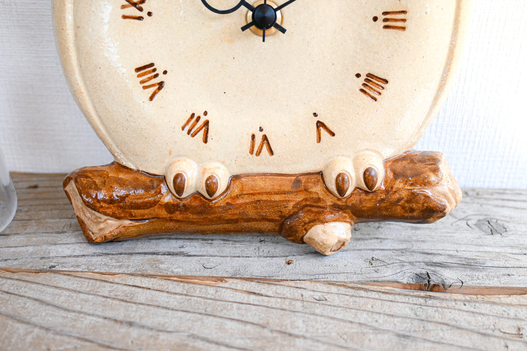 Japanese Lucky Owl (“FUKURO”) Pendulum Wall Clock – Seto Ware, Craft Yuuki