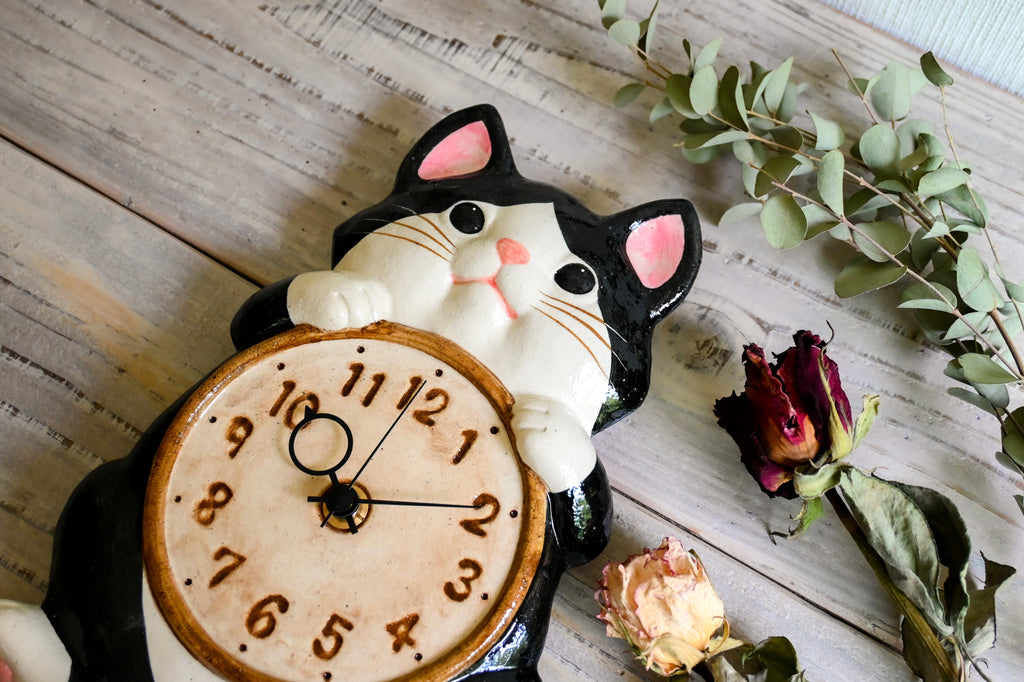 Hachiware Cat Pendulum Wall Clock