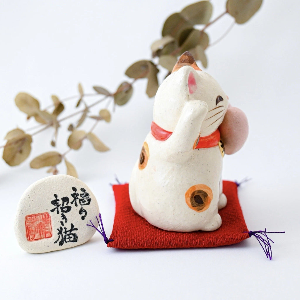 Maneki Neko Schwarz Klein