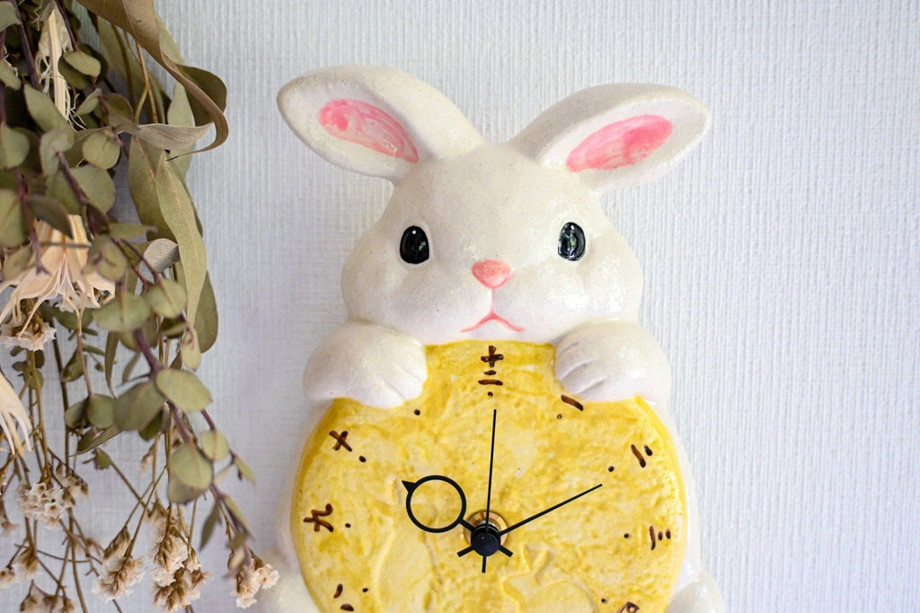 Moon Rabbit Pendulum Wall Clock