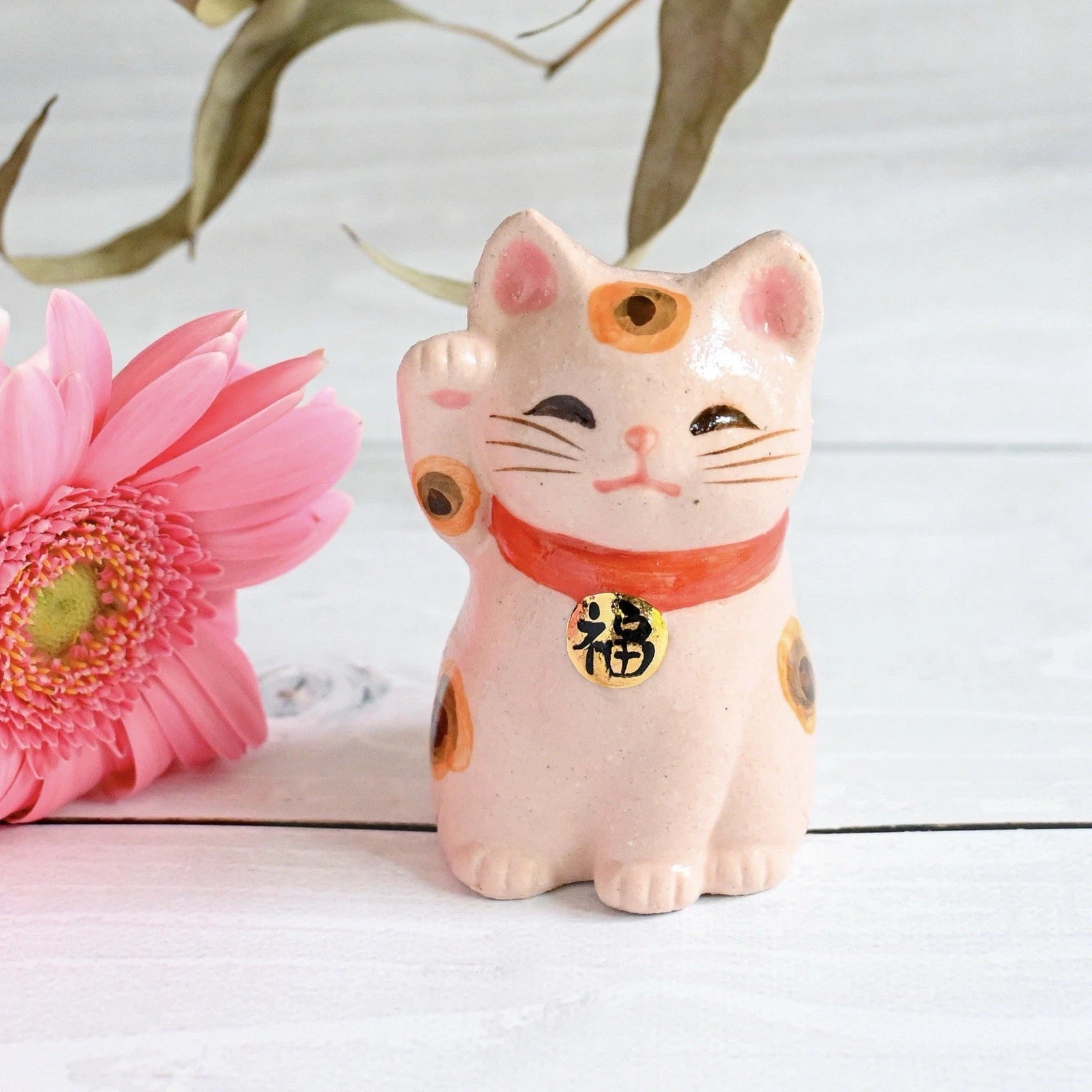 Maneki Neko Schwarz Klein
