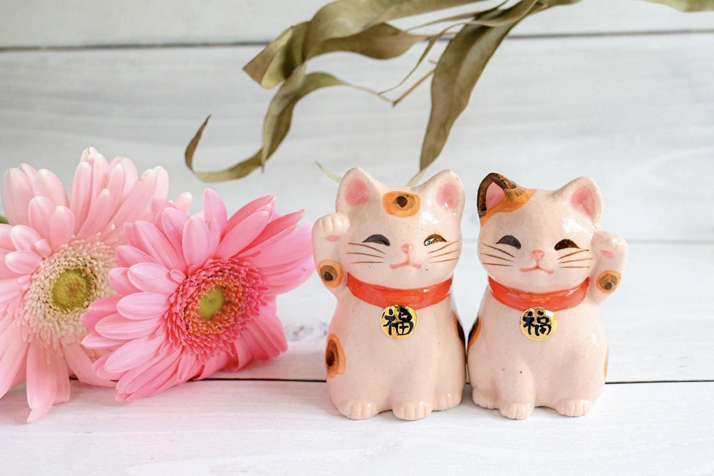 Maneki Neko Schwarz Klein